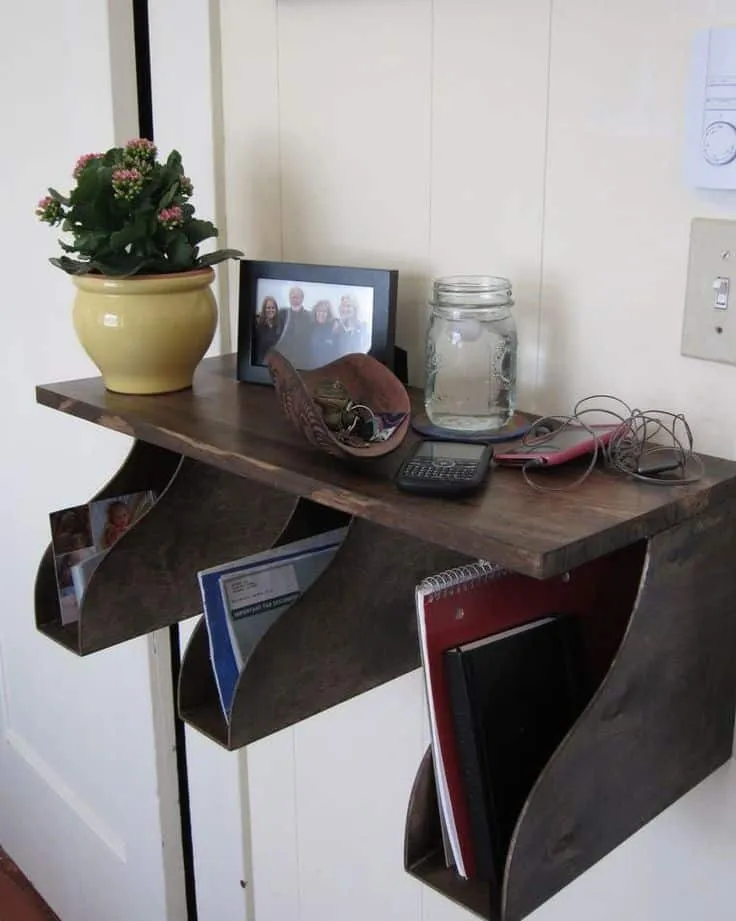 entryway mail organizer
