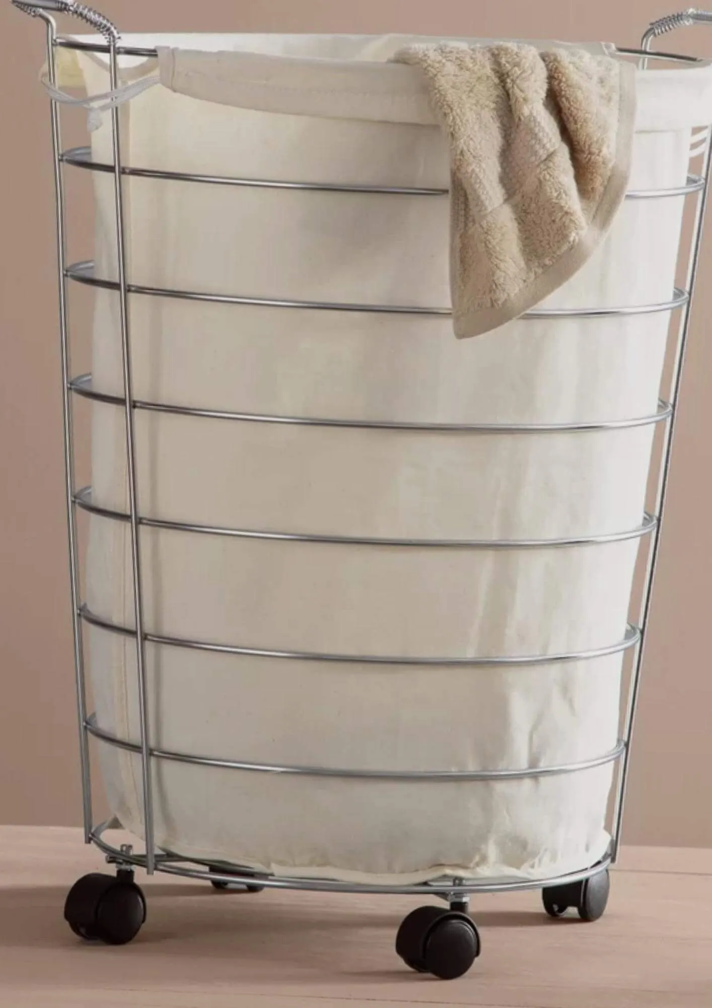 rolling laundry basket
